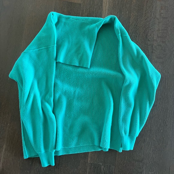 Free People Turtleneck Turquise Small - Picture 2 of 7